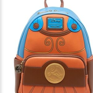 Disney Loungefly Hercules Cosplay Blue and Orange Backpack